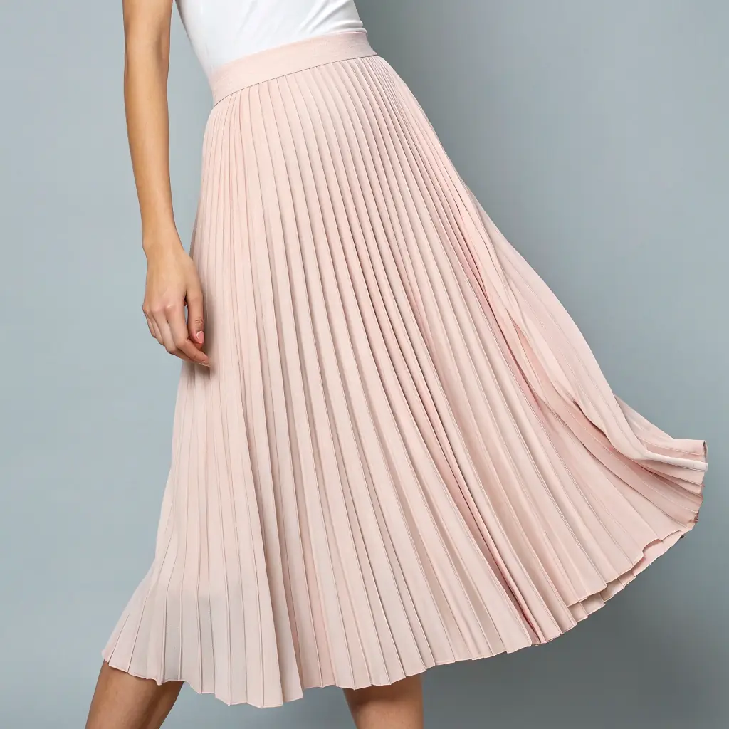 Pleated Midi Skirt